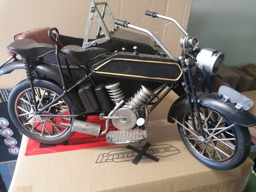 Motorrad mit seitenwagen - motorrad, antik