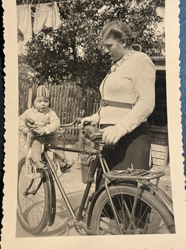 Foto mutter kind fahrrad - mutter,