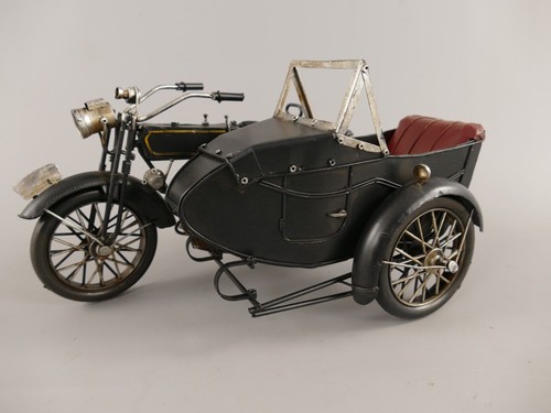 Motorrad mit beiwagen - mit, oldtimer
